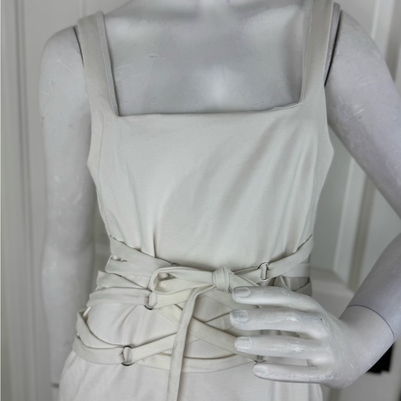 H:OURS Ivory Ralph Bodycon Dress sz Large Cream Cocktail Womens. A19 - Picture 5 of 14